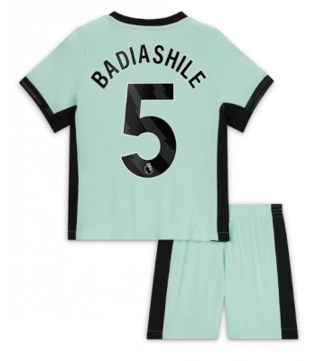Maillot de foot Chelsea Benoit Badiashile #5 Troisième enfant 2023-24 Manches Courte (+ pantalon court)
